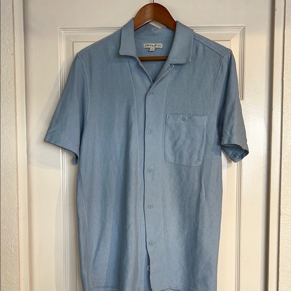 Frye & Co Men’s Herringbone Button Up Shirt - Picture 1 of 7